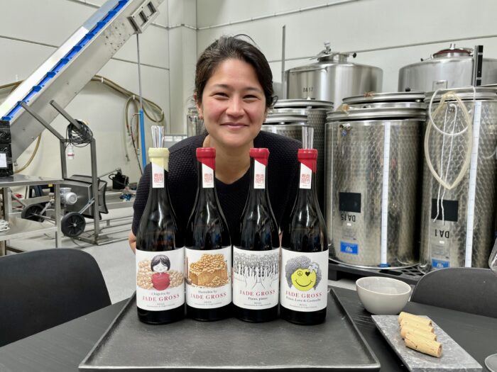 Jade Gross, Rioja, mit ihrer Weinkollektion